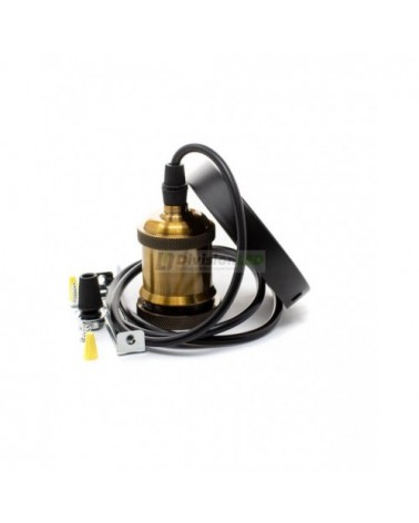 Portalámparas Nice dorado cepillado ¡EN OFERTA! ¡en 360°!