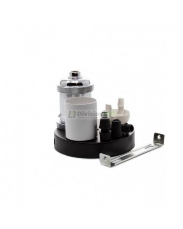 Portalámparas Nice cromado - ¡descúbrelo en 360°! - DivisionLED