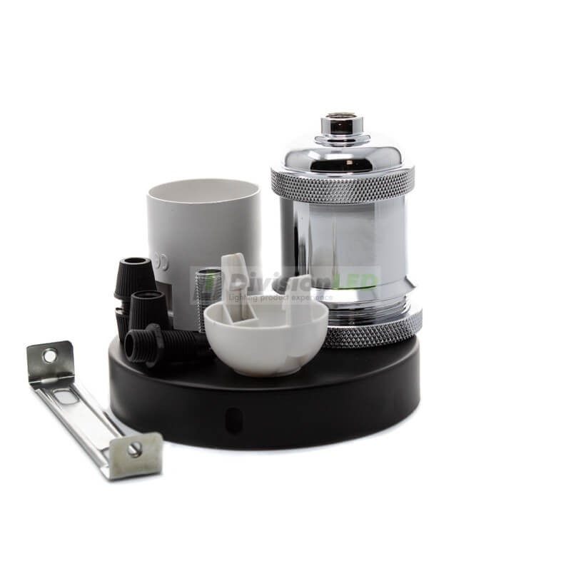 Portalámparas Nice cromado - ¡descúbrelo en 360°! - DivisionLED