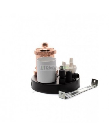 Portalámparas Nice cobre brillo - ¡descúbrelo en 360°! - DivisionLED