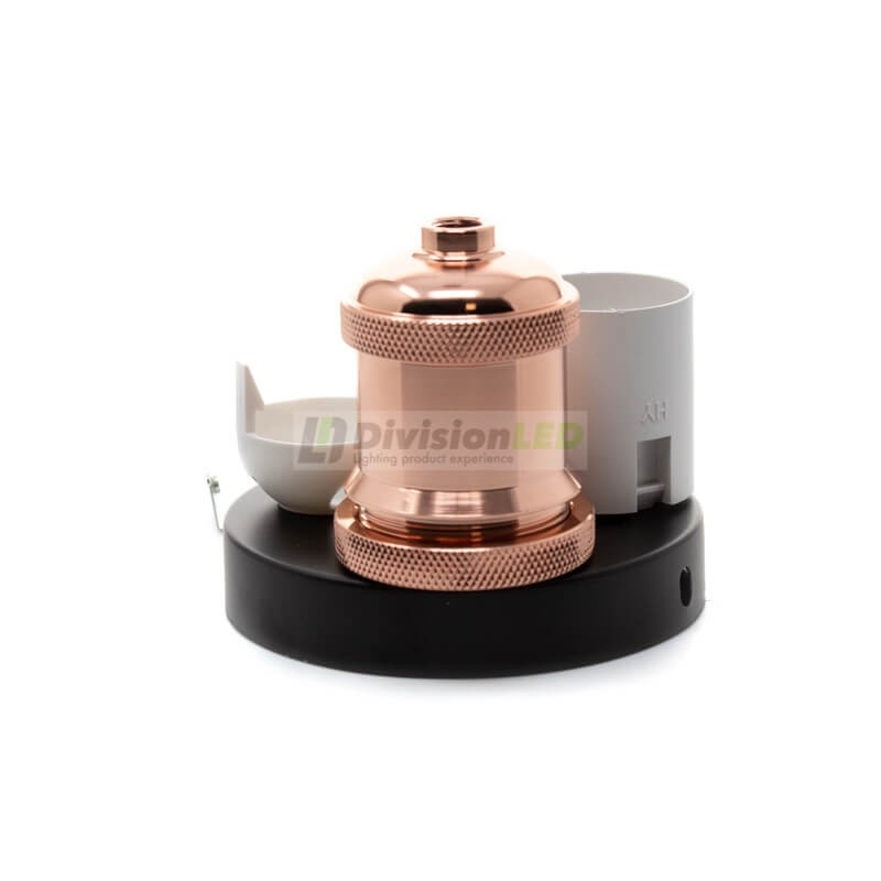 Portalámparas Nice cobre brillo - ¡descúbrelo en 360°! - DivisionLED