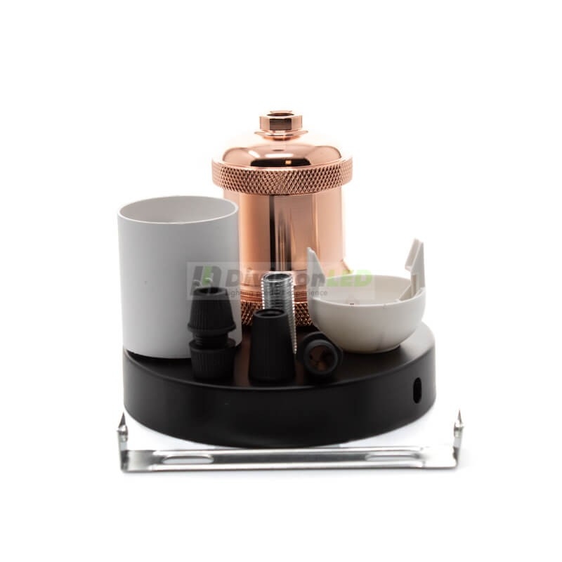 Portalámparas Nice cobre brillo - ¡descúbrelo en 360°! - DivisionLED