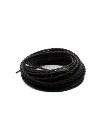 Cable textil negro trenzado - ¡descúbrelo en 360°! - DivisionLED