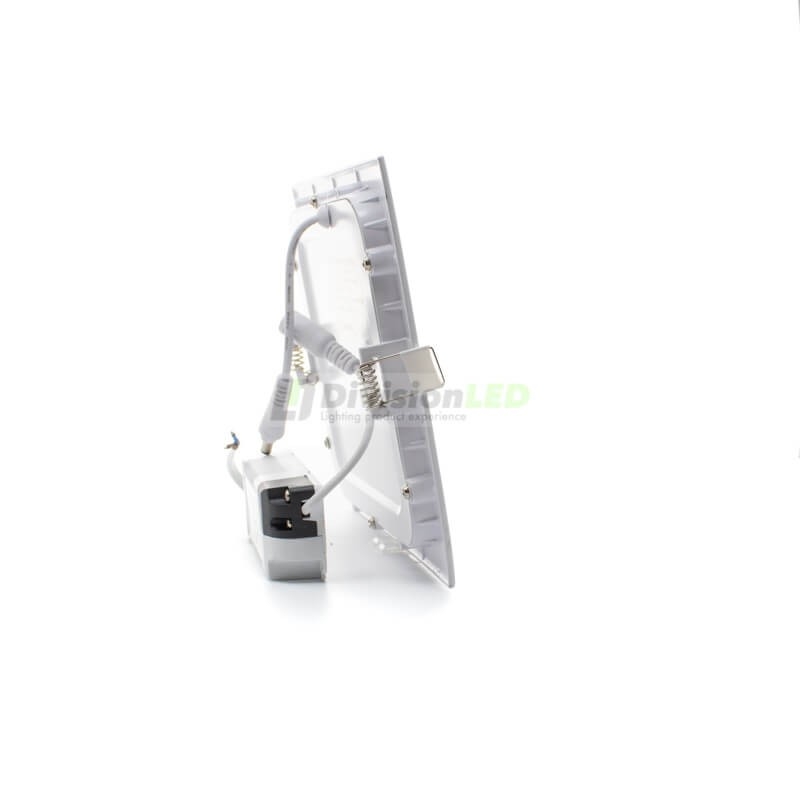 Slim Downlight LED cuadrado 12W-¡imagen en 360°! - DivisionLED
