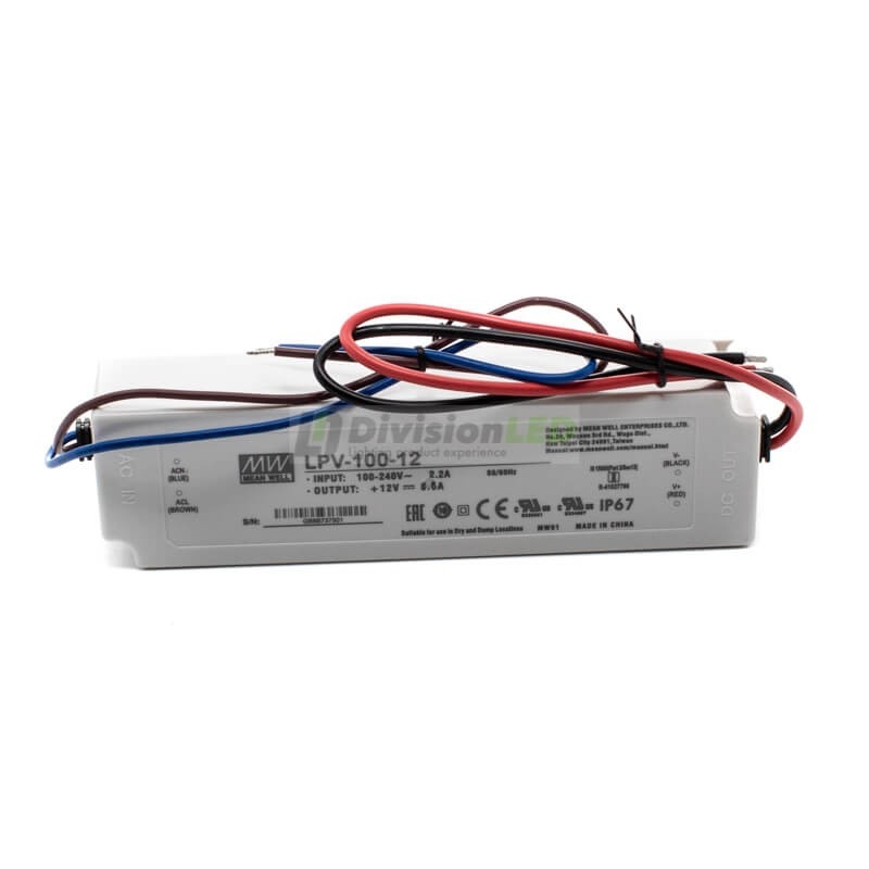 Fuente de alimentación Mean Well 12V 100W IP67 ¡EN OFERTA! ¡en 360°!