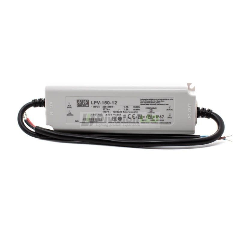 Fuente de alimentación Mean Well 12V 150W IP67 ¡EN OFERTA! ¡en 360°!