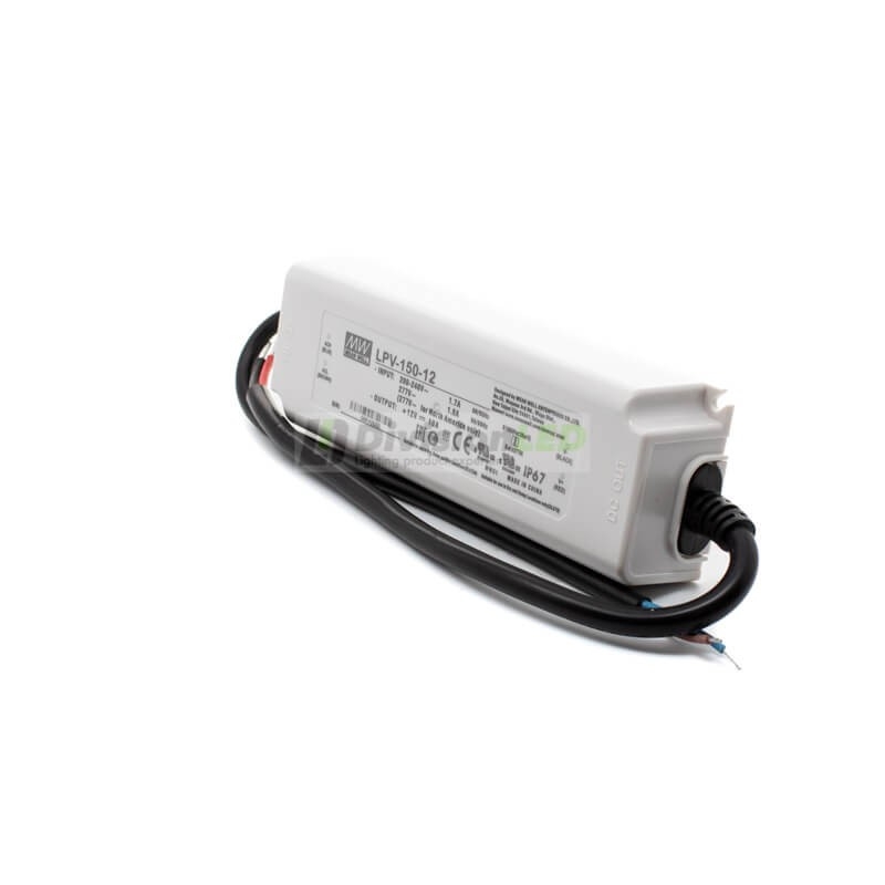 Fuente de alimentación Mean Well 12V 150W IP67 ¡EN OFERTA! ¡en 360°!