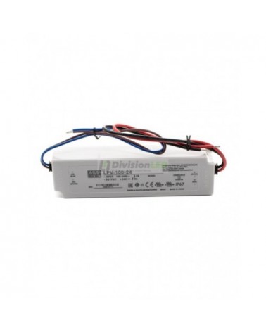 Fuente de alimentación Mean Well 24V 100W IP67 ¡EN OFERTA! ¡en 360°!