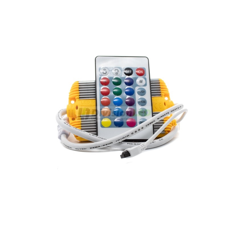 Controlador Neón LED RGB 220V con mando - ¡en 360°! - DivisionLED