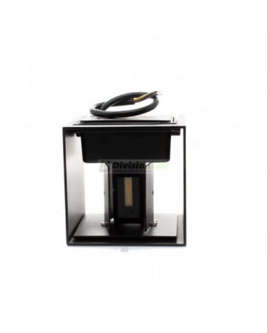 Aplique de pared LED cubo negro - ¡descúbrelo en 360°! - DivisionLED