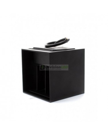 Aplique de pared LED cubo negro - ¡descúbrelo en 360°! - DivisionLED