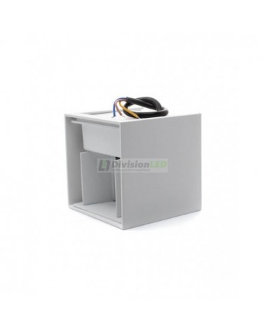 Aplique de pared LED cubo blanco - ¡descúbrelo en 360°! - DivisionLED