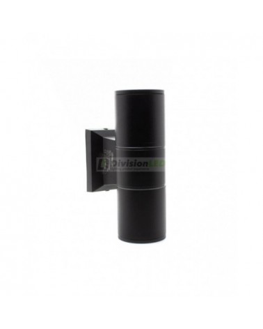 Aplique de pared LED 2xGU10 negro - ¡descúbrelo en 360°! - DivisionLED