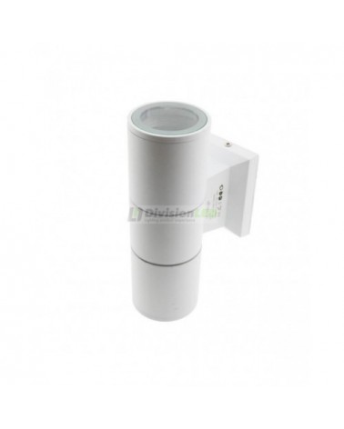 Aplique de pared LED 2xGU10 blanco - ¡descúbrelo en 360°! - DivisionLED