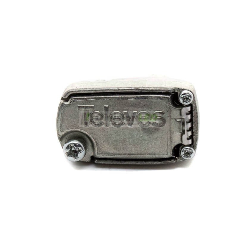 Conector PRO EasyF CEI acodado blindado macho Televes 413210