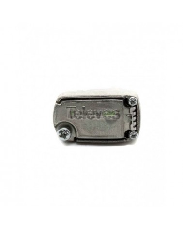 Conector PRO EasyF CEI acodado blindado macho Televes 413210
