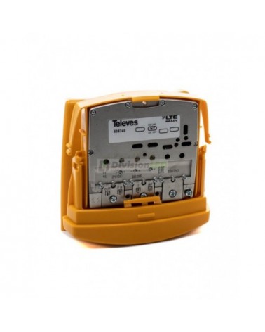 Amplificador de mástil alta ganancia 3 entradas FM-BIII/DAB-UHF Televes 535740