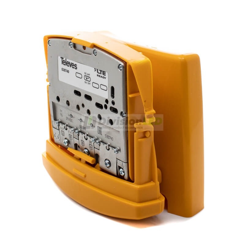 Amplificador de mástil alta ganancia 3 entradas FM-BIII/DAB-UHF Televes 535740