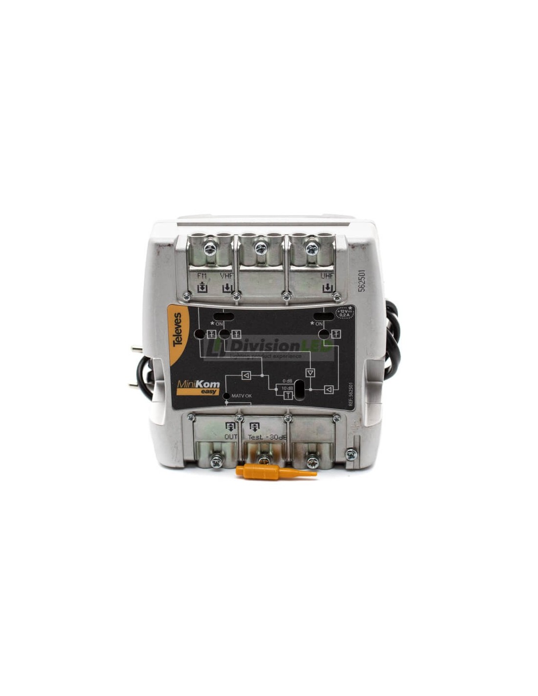 Amplificateur De Mât TELEVES NanoKom 3e/1s Easy F - UHF/VHF - Technologie USOS, Réglage Automatique - Pour TNT