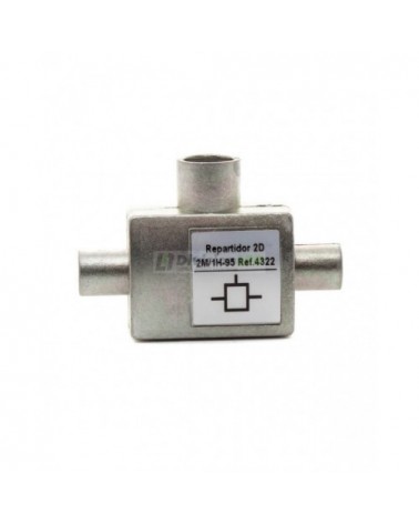 Repartidor enchufable CEI 2 direcciones VHF/UHF Televes 4322