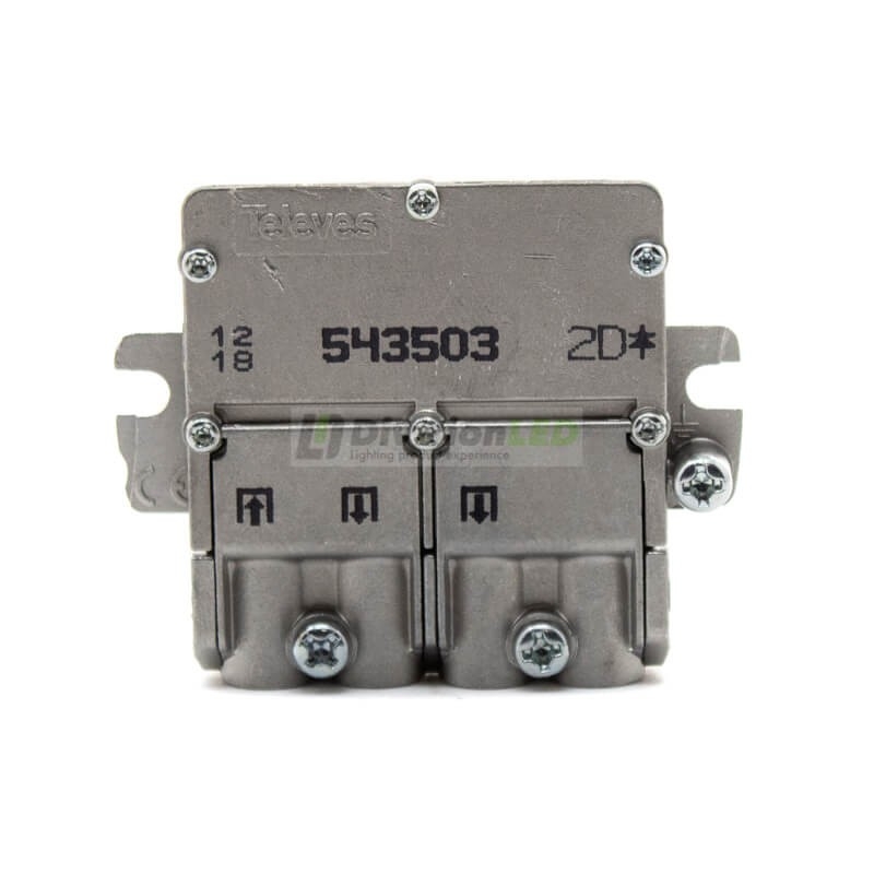 Mini-repartidor EasyF 2 direcciones 4.3/4dB AA Televes 543503
