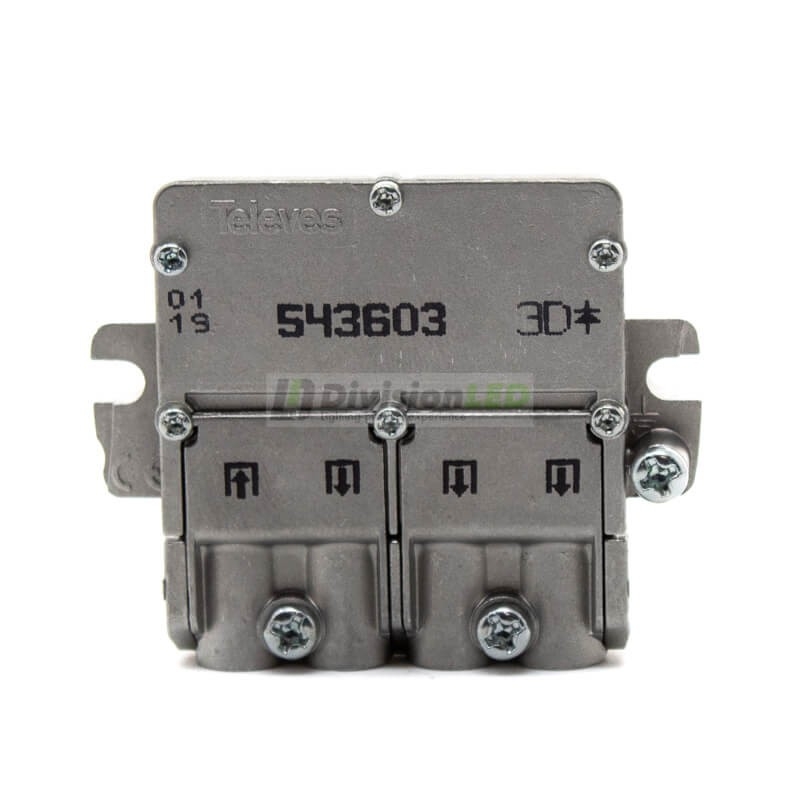 Mini-repartidor EasyF 3 direcciones 8.5/7.5dB Televes 543603
