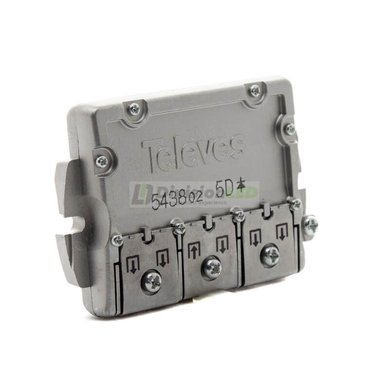 Repartidor EasyF 5 direcciones 10/9.5dB Televes 543802