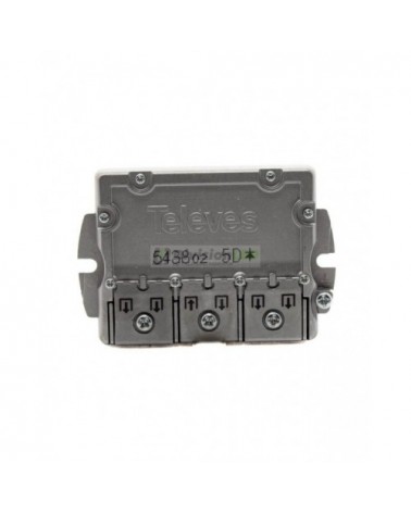 Repartidor EasyF 5 direcciones 10/9.5dB Televes 543802