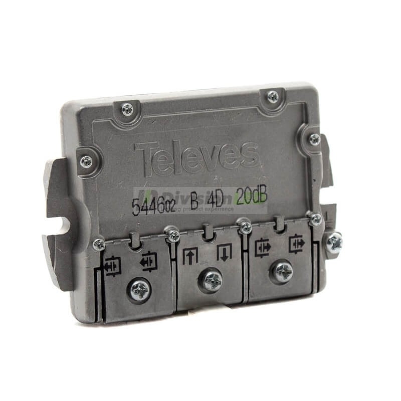 Derivador EasyF 4 direcciones 20dB Televes 544602