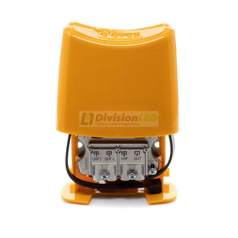 Mezclador terrestre de mástil 3 entradas VHF-UHF-UHF Televes 404110