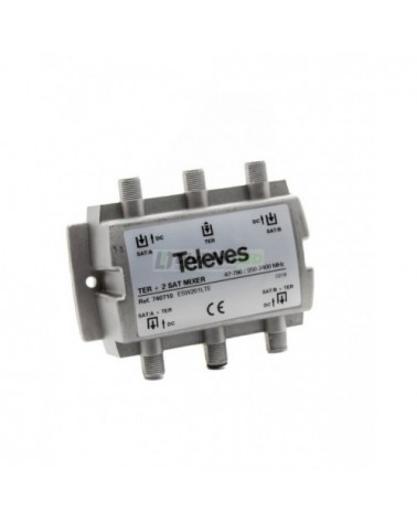 Mezclador repartidor ICT 3 entradas MATV-FI-FI Televes 740710