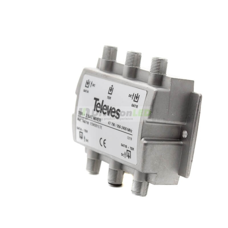 Mezclador repartidor ICT 3 entradas MATV-FI-FI Televes 740710