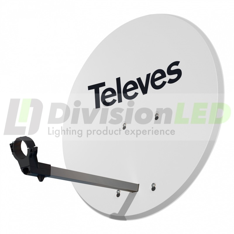 Kit Satélite Televes 63cm - EN OFERTA! Incluido todo lo necesario-DivisionLED