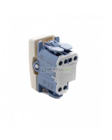 Interruptor unipolar 10AX 250V Medio Elemento Marfil Simon 27101-61