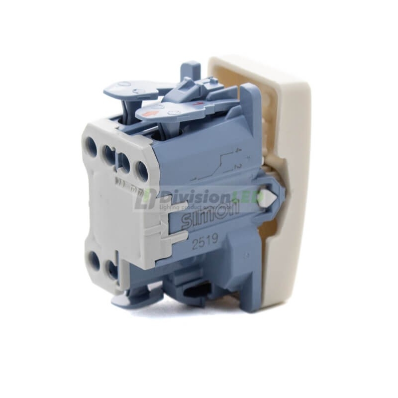 Conmutador 10AX 250V Medio Elemento Marfil Simon 27201-61