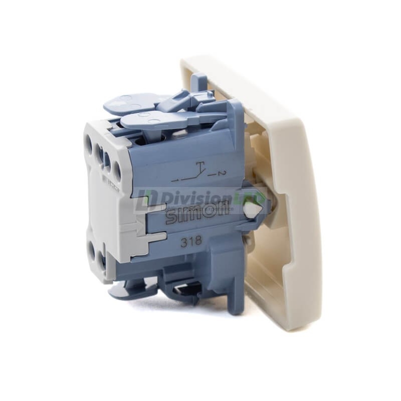 Pulsador grabado campana 10AX 250V Marfil Simon 27150-62