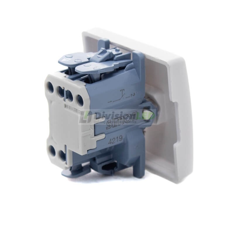 Pulsador grabado campana 10AX 250V Blanco Simon 27150-65