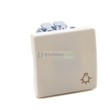 Pulsador grabado luz 10AX 250V Marfil Simon 27151-62