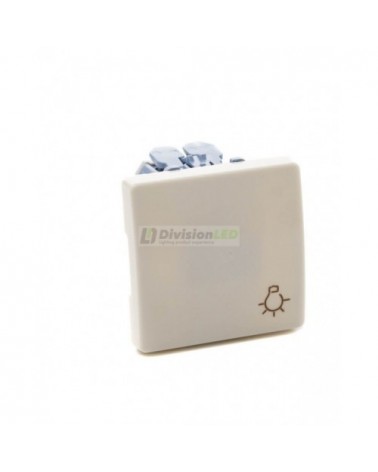 Pulsador grabado luz 10AX 250V Marfil Simon 27151-62