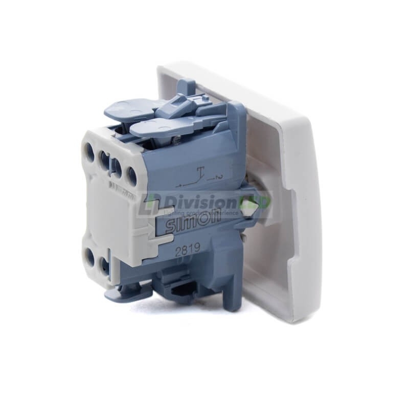 Pulsador grabado luz 10AX 250V Blanco Simon 27151-65