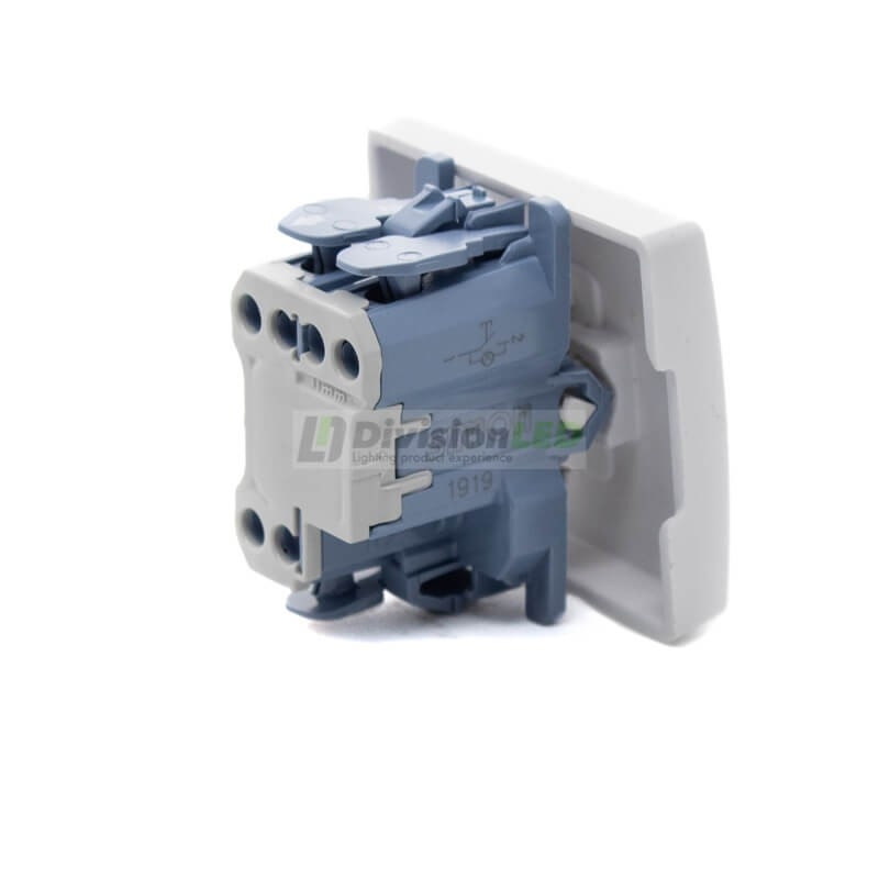 Pulsador luminoso grabado campana 10AX 250V Blanco Simon 27160-65