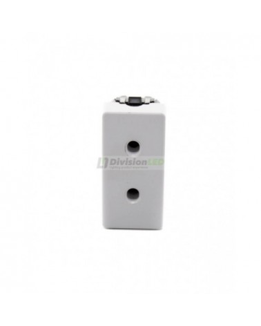 Base enchufe bipolar 10A 250V Medio Elemento Blanco Simon 27431-64