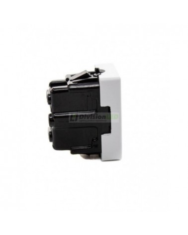 Base enchufe bipolar 10A 250V Medio Elemento Blanco Simon 27431-64