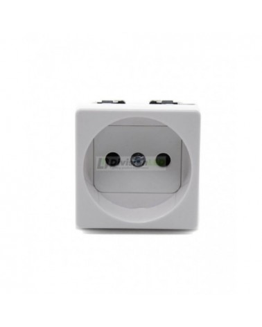 Base enchufe bipolar 16A 250V Blanco Simon 27431-65