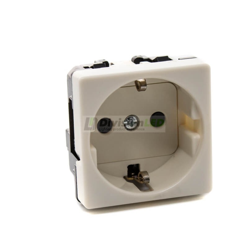 Base enchufe Schuko 16A 250V Marfil Simon 27472-62