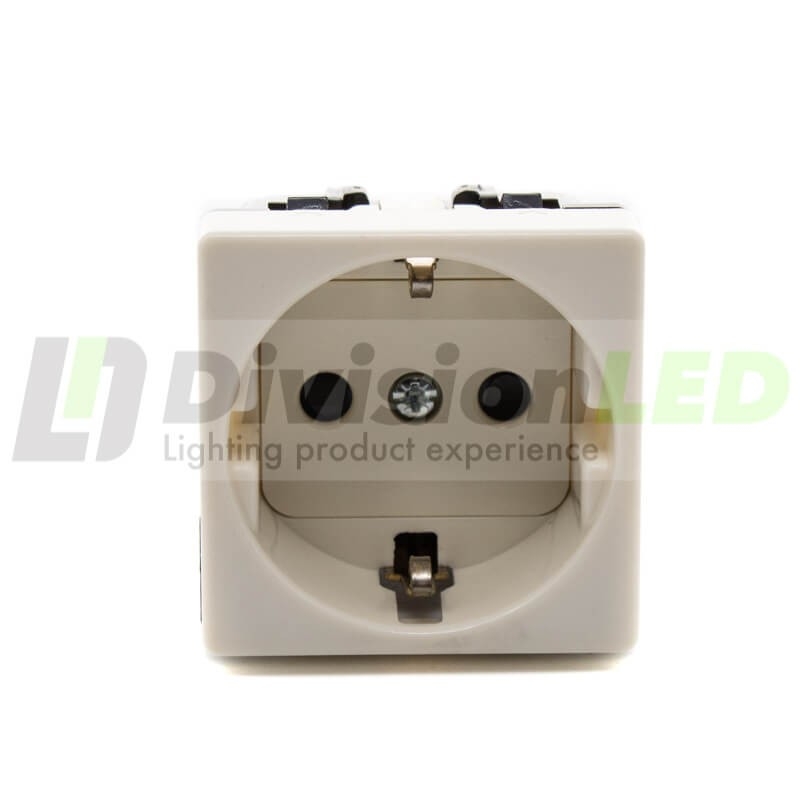 Base enchufe Schuko 16A 250V Marfil Simon 27472-62