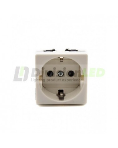 Base enchufe Schuko 16A 250V Marfil Simon 27472-62