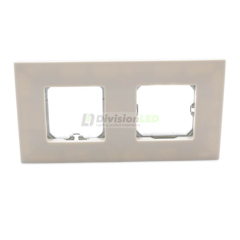 Marco compacto 2 elementos Marfil Simon 2700620-031