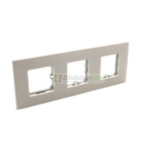 Marco compacto 3 elementos Marfil Simon 2700630-031