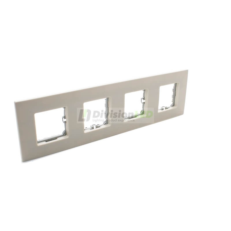 Marco compacto 4 elementos Marfil Simon 2700640-031